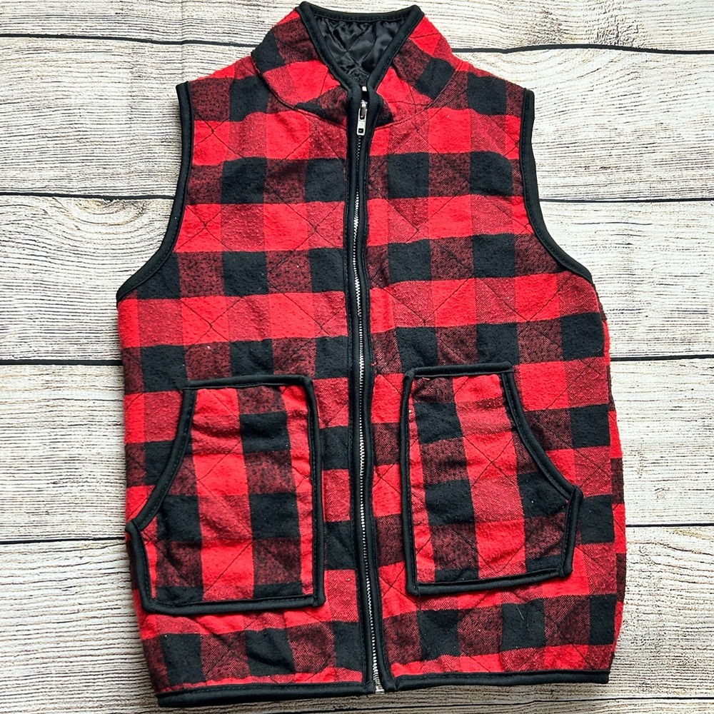Kids Plaid Pattern Vest